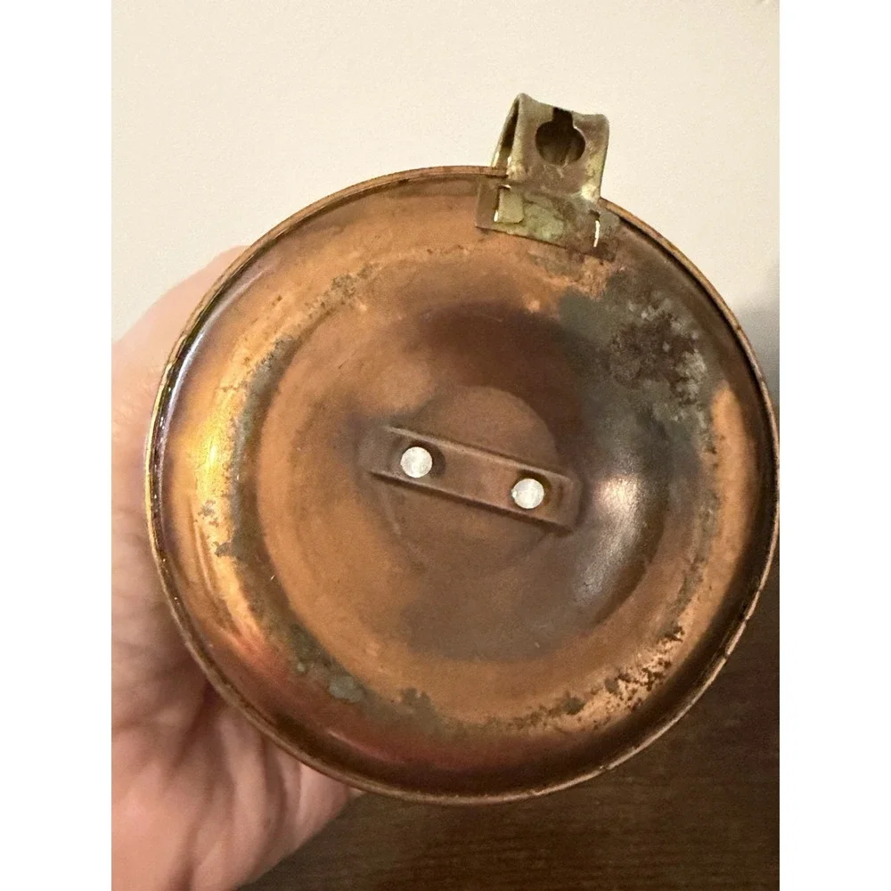 Vintage WUBRO Mini Copper Tone Oil Lamp Taiwan Brianco No Wick 3.5